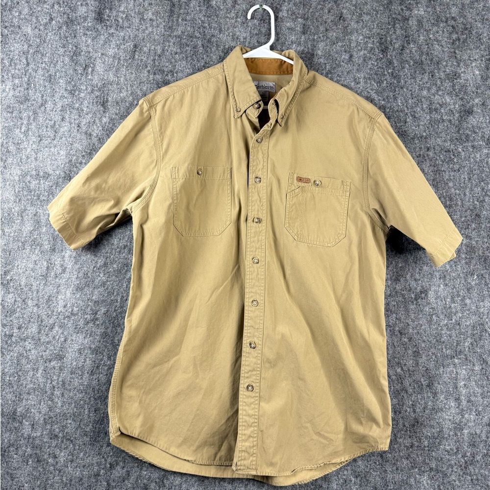 Men's Tan Short Sleeve Shirt